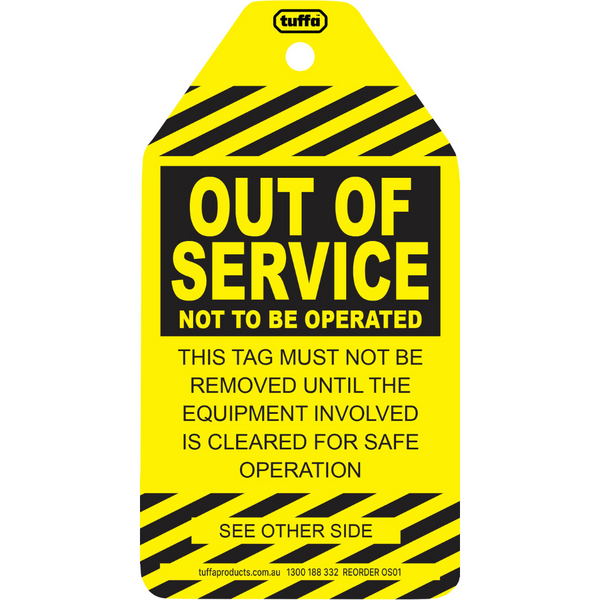 Out of Service TUFFA™ Tags (packs of 100)