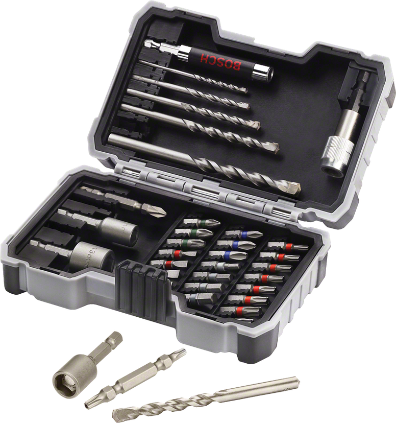 Bosch Professional Extra Hard Concrete Drill and Screwdriver Bit Set, 35-Piec…