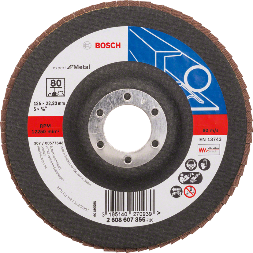 Bosch Professional X551 Expert for Metal Flap Discs, Straight Version | Sandi…