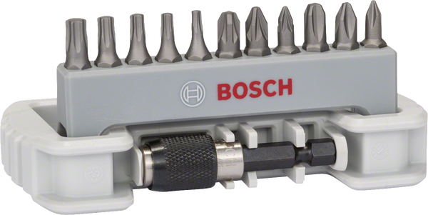 Bosch Professional Extra Hard Screwdriver Bit Set, Compact, 11+1-Piece | Acce…