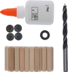 Bosch Professional 32 Piece Wooden Dowel Set Wooden Dowel Set, 27-piece