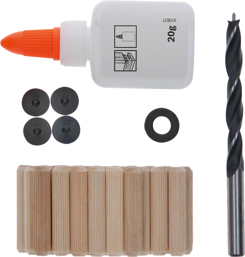Bosch Professional 32 Piece Wooden Dowel Set Wooden Dowel Set, 27-piece