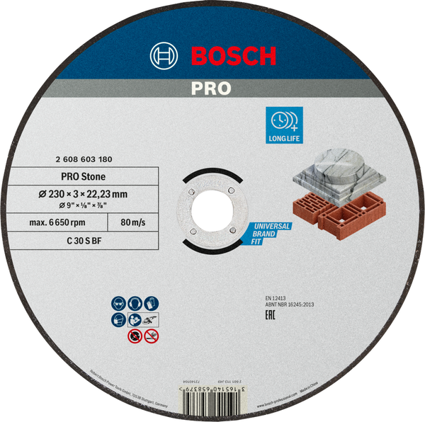 Bosch Professional Cutting & Grinding Discs Stone Bonded Cutting Disc