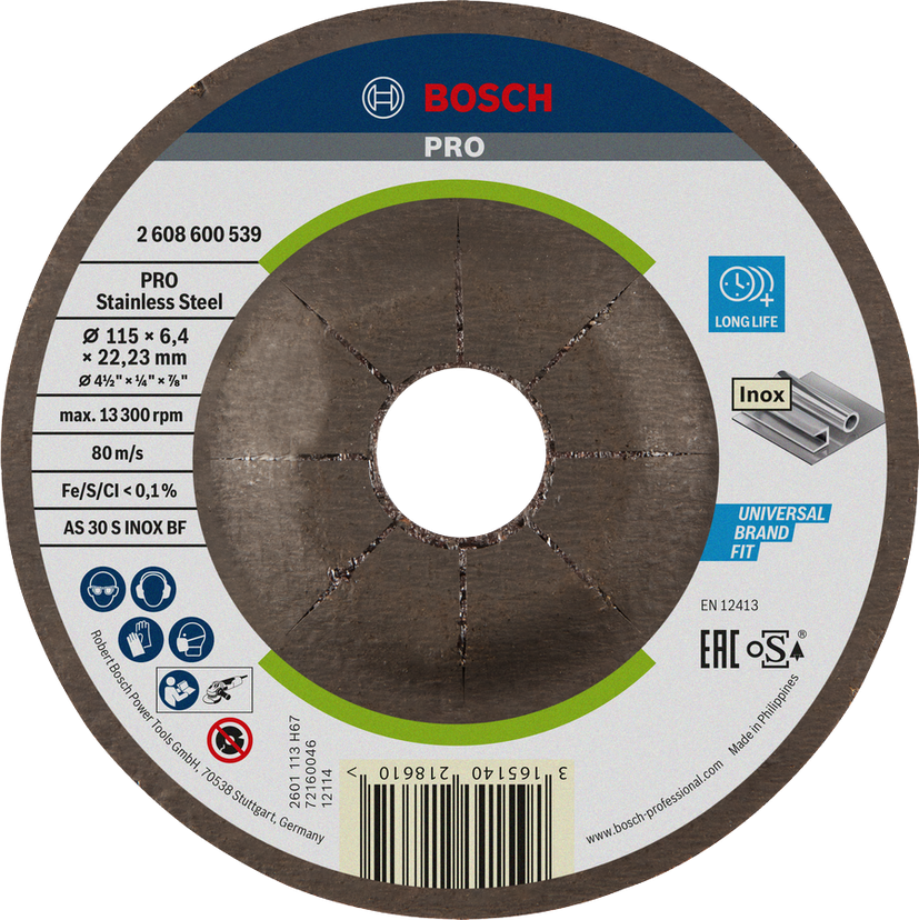 Bosch Professional Stainless Steel Bonded Grinding Disc | Cutting & Grinding …