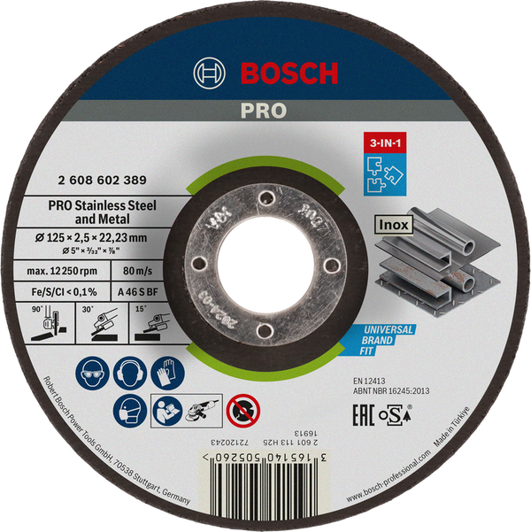 Bosch Professional Stainless Steel and Metal 3-in-1 Bonded Disc | Cutting & G…