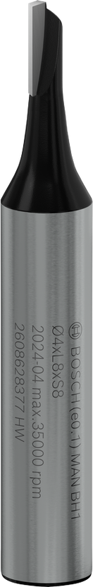 Bosch Professional Router Bit Straight, One Flute | Router Bits & Planer Knives