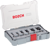 Bosch Professional Router Bit Straight Set, 6 pcs | Router Bits & Planer Knives