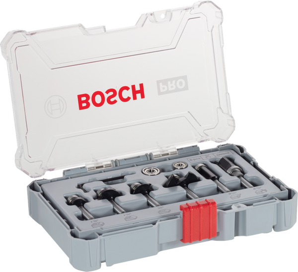 Bosch Professional Router Bit Trim and Edging Set, 6 pcs | Router Bits & Plan…