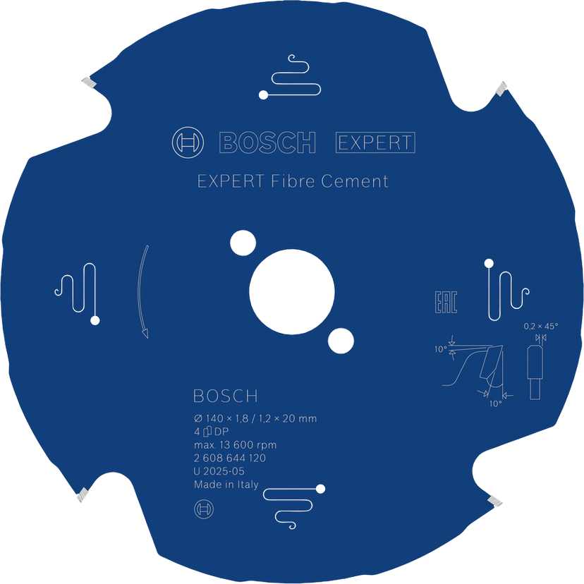 Bosch Professional Saw Blades & Hole Saws EXPERT Fibre Cement Circular Saw Blade