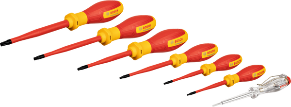 Bosch Professional VDE Screwdriver Set, TX 7 pcs Professional | VDE Screwdrivers