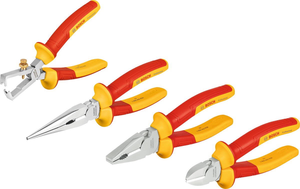 Bosch Professional VDE Pliers VDE Pliers Set 4 pcs Professional