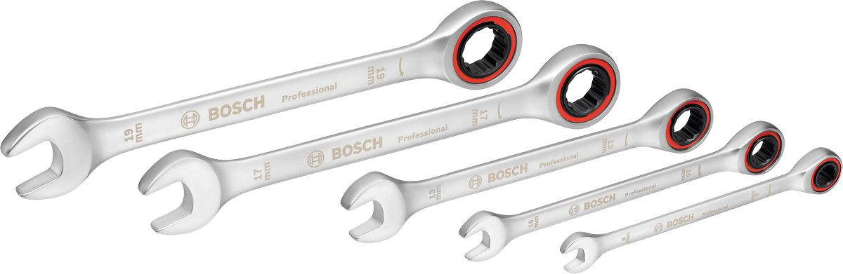 Bosch Professional Ratchets Ratchet Spanner Set 5 pcs Professional