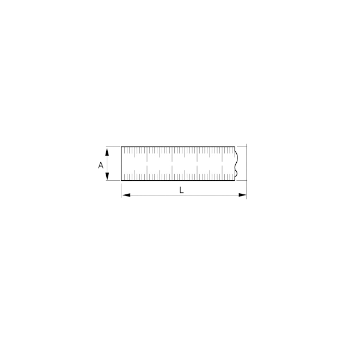 Bahco Stainless Steel Ruler 600 mm | SR600-MM